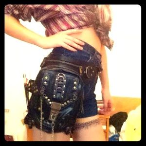 Customized Charm Chain Fanny Leg Bag